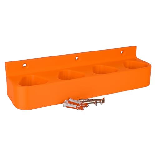 Wall Mount Suitable for 4 Stihl AS 2 Batteries Holder Battery Holder Battery Holder Accessory (Orange) Orange