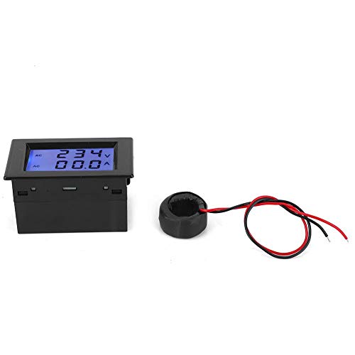 Walfront AC digital voltmeter ammeter LCD voltage current meter with current transformer and display