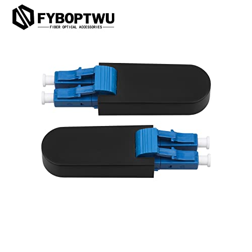 2pc fyboptwu LC/UPC singlemode fiber loopback, duplex 2 network cable tester adapters