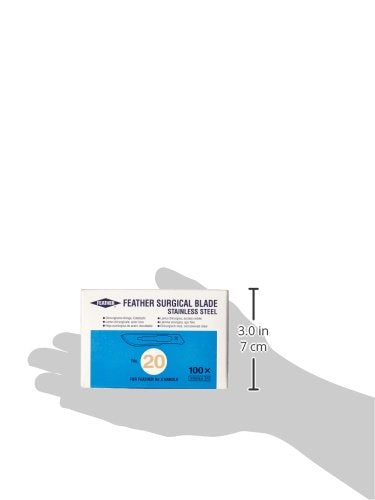 [Australia - AusPower] - Graham-Field 2976#20 Sterile Surgical Blade, Stainless Steel Medical Knife Tool, Size 20, Pack of 100 #20 