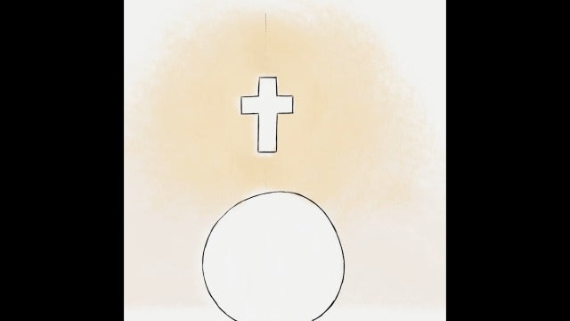 mosery Corner Attached Wall Cross 5.9" Magnetic Religious Cross for Church Room Decoration, Spiritual Christian Gifts, Christmas Decor (White) 1EA/Pack