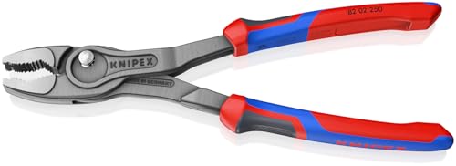 KNIPEX TwinGrip 82 02 250 vise grip pliers with comfort grip handles, 10-inch design