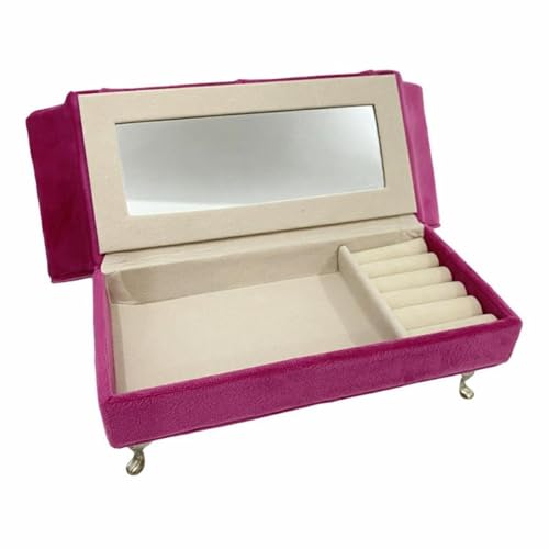 Colaxi Sofa Shaped Jewelry Box Display Case Container Gift Decorative Tabletop Trinket Box Jewelry Organizer for Necklaces Bracelets, Style B