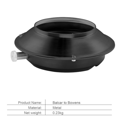 FOMITO Bowens Mount Adapter Ring, Speedring Converter for Studio Flash Strobes, Softboxes, Reflectors, Beauty Dishes and Light Modifiers, Durable Metal Construction (SN-13) Balcar to Bowens