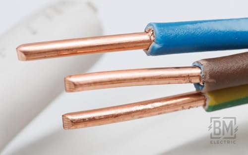 Elpar NYM-J High Performance Power Cable, 3 x 1.5 mm², Robust, Flexible, Safety Tested, Energy Saving, Durable (5 m) 5 m