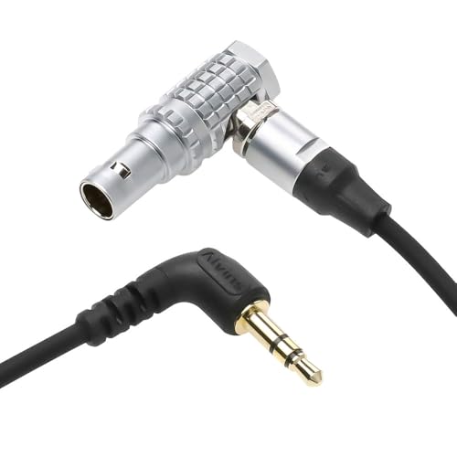 Alvin's Cables Timecode Cable for Tentacle Sync Timecode Generator to ARRI Alexa Sound Devices 3.5mm TRS to 5 Pin Cable 50cm| 19.7inches 50cm right angle 5 pin TC direction: 3.5mm→5 Pin