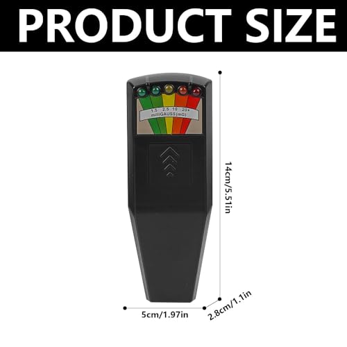K2 EMF Meter, Handheld EMF Meter, EMF, 5 LED Ghost Hunting Detector, 50Hz - 20,000Hz Radiation Meter, K2 Meter for Home Office