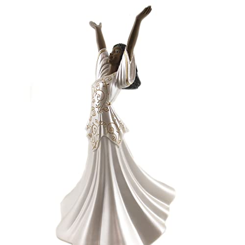 Ebony Treasures Praise Dancer: Joie, 9.5" Tall