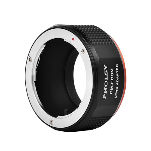 PHOLSY Lens Adapter Compatible with Olympus OM Lens and Canon EF-M Camera Olympus OM to EOS M