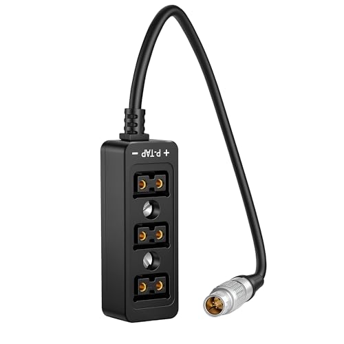 6 Pin Power Splitter Cable 14.8V Output for DJI Ronin 2 to 3 Port D-Tap P-Tap HUB Adapter Cable for Monitor Camera 30CM