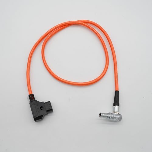 D-TAP to Lemo-Compatible 2 Pin Male Power Cable Suitable for Teradek Z Cam ARRI RED DJI TILTA Paralinx Preston Transvideo Offhollywood Switronix Panasonic (Orange) Orange