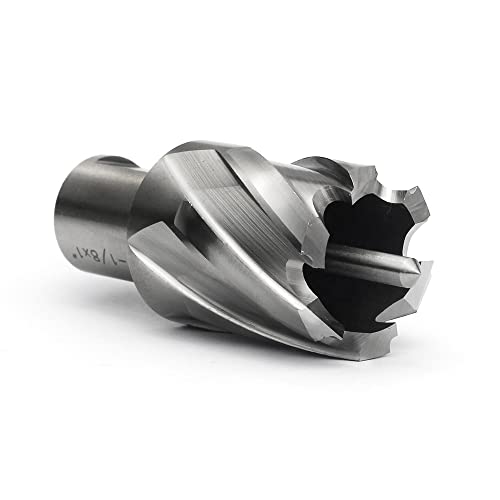 OSCARBIDE 1-1/8 x 1 inch HSS annular cutter with 3/4-inch Weldon shank for mag drills