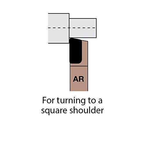 [Australia - AusPower] - AR 10 Carbide Tipped Tool Bit, C-2 Carbide Grade, 5/8" Square Shank, AR-10 Single Point, USA Made, Super Tool, 73127 
