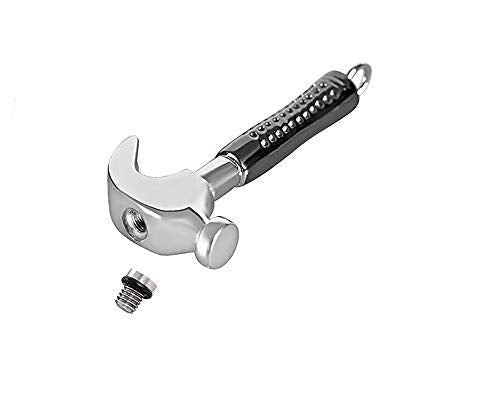 NanMuc Hammer Urn Necklace for Ashes for Men Cremation Jewelry for Ashes Keepsake Memorial Locket Pendant