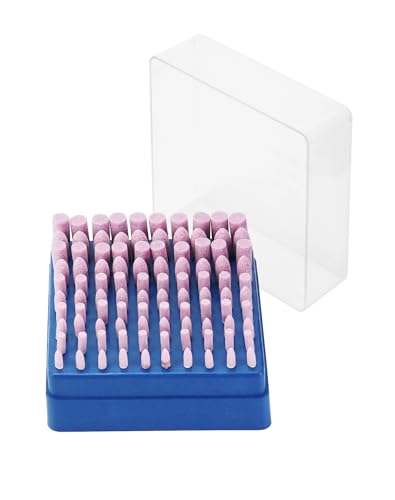 QWORK 100pcs 3mm Shank Diameter Sharpening Stone Points Grinding Points for Grinding and Polishing