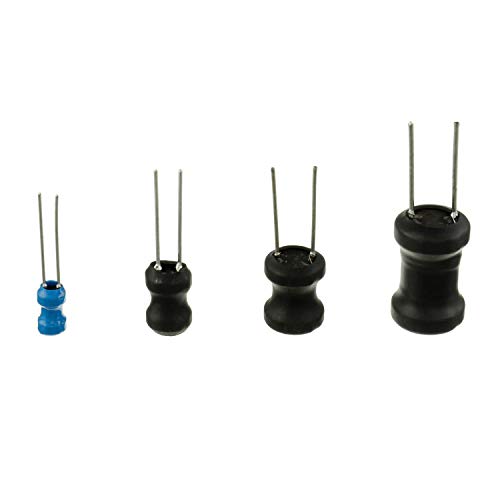 BOJACK 15 Values 160 Pieces Inductance 10uH to 20mH DIP Radial Power Choke Inductors Assortment