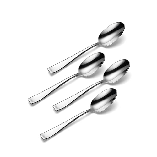Oneida Moda Teaspoons Silverware Set for 4, Flatware Teaspoons, 4-Piece Set