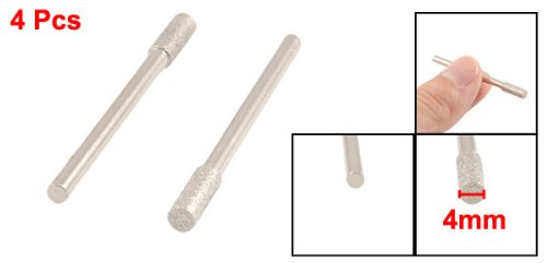 [Australia - AusPower] - Sourcingmap 4x 4 mm Cylinder Head Diamond Mounted Point Abrasive Wheel 45 mm Long 12g de 