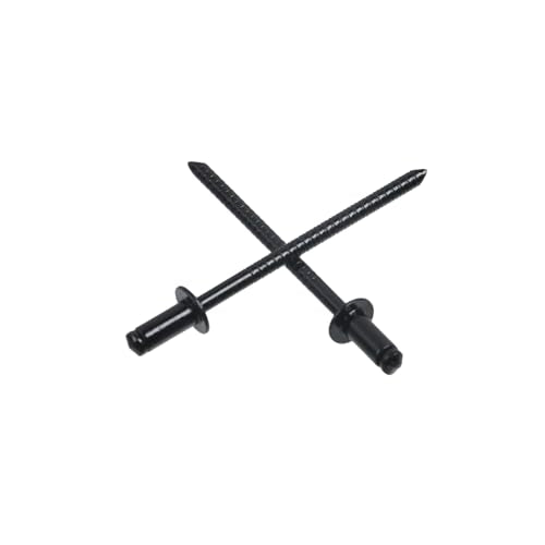 Antrader black stainless steel blind pop rivets, 1/8 x 1/4 inch, 100-piece packs for DIY and automotive repairs