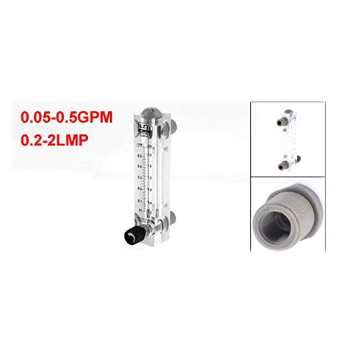 1/2 Inch PT Thread 0.05-0.5GPM 0.2-2LMP Water Liquid Flow Meter Flowmeter