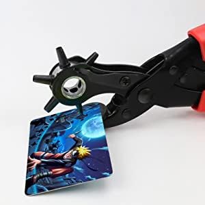 [Australia - AusPower] - Leather Hole Punch,Belt Hole Puncher for Leather, Revolving Punch Plier Kit,Leather Punch Plier for Leather, Belts, Watches, Handbags, Leather Punch Tool for Belts Diameter : 4.5/4 /3.5/3/2.5/2mm. 17oz 
