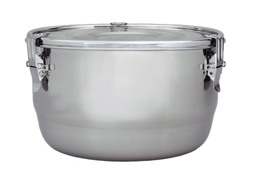 CVault ½ lb Storage Container, Stainless Steel – Airtight, Light-Resistant 4-Liter