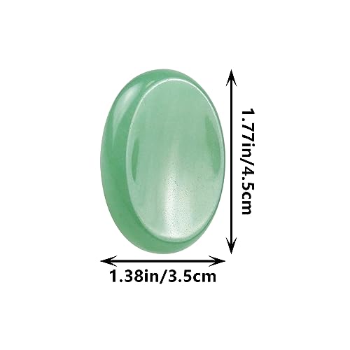 Worry Stones Green Aventurine Crystal, Oval Palm Stone(1PCS)