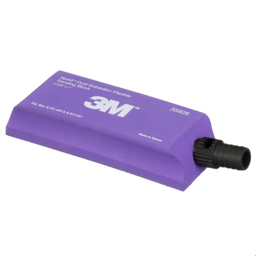 3M Hookit flexible sanding block with dust extraction, 178 x 67 mm flat sanding block