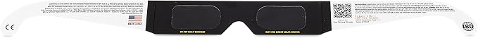 Solar Eclipse Glasses (Pack of 5) CE & ISO Certified