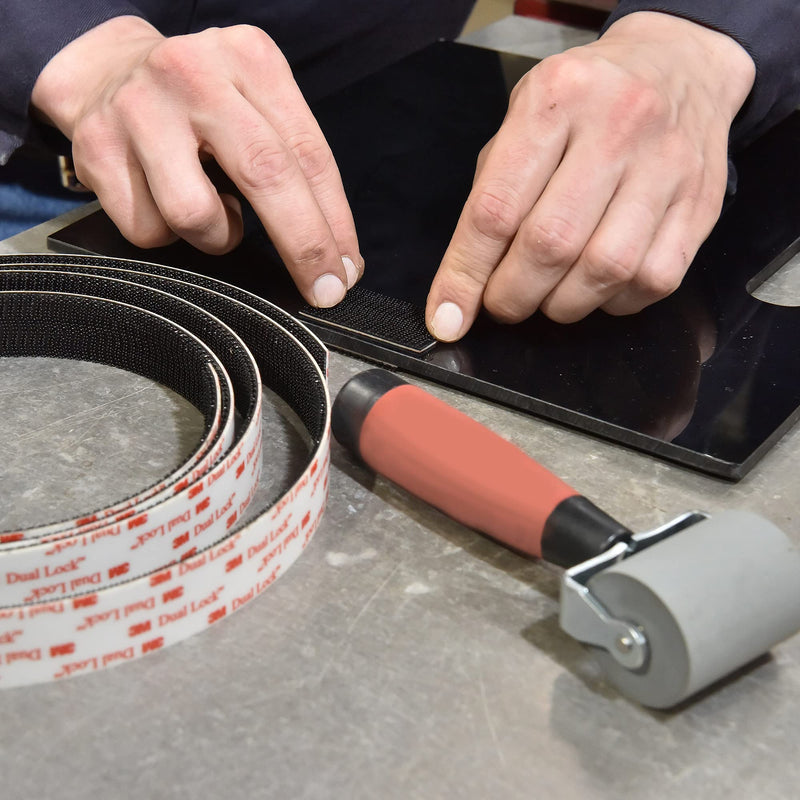 [Australia - AusPower] - 3M Dual Lock Reclosable Fasteners Heavy Duty Industrial Use Black TB3550 1" x 10 ft Mated Strip Indoor/Outdoor Use Great for Metal, Glass, Acrylic, PC, ABS 