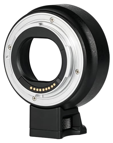 EF-EOS M Lens Adapter Auto-Focus Lens Converter Ring Compatible for Canon EF/EF-S Lenses and Canon EOS-M (EF-M Mount) Cameras EOS M M2 M3 M5 M6 M10 M50 M100 EF-EOS M