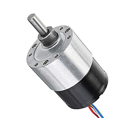 DollaTek DC 12V 37mm Diameter Gearbox Low noise Long life High Torque Brushless DC Gear Motor