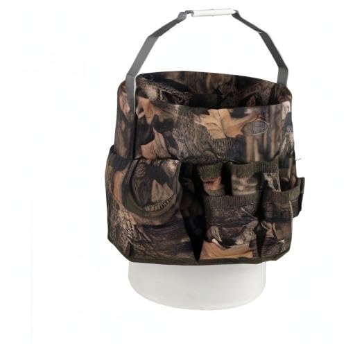 Bucket Boss - Camo Bucketeer Bucket Tool Organizer (Fits 5 Gallon Bucket), Bucket Organization (85030), Mossy Oak Camo