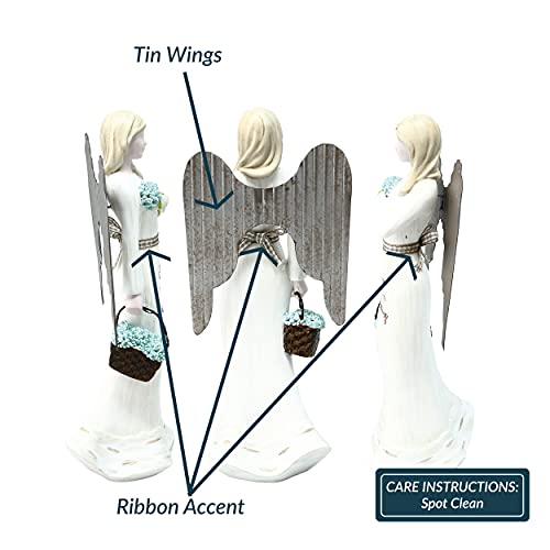 Pavilion - 7.5" Angel Figurine - Mom You are A Blessing - Simplistic Rustic Modern Farmhouse Statue 83543