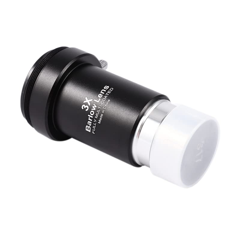 [Australia - AusPower] - Barlow Lens 3X, 1.25 Inch Fully Multi-Coated Metal Barlow Lens with M42 Thread Camera Connect Interface for Telescope Eyepiece 