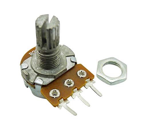 B20K 20K Ohm Adjustment Single Linear Rotary Taper Potentiometer Shaft 15 mm Pack of 10