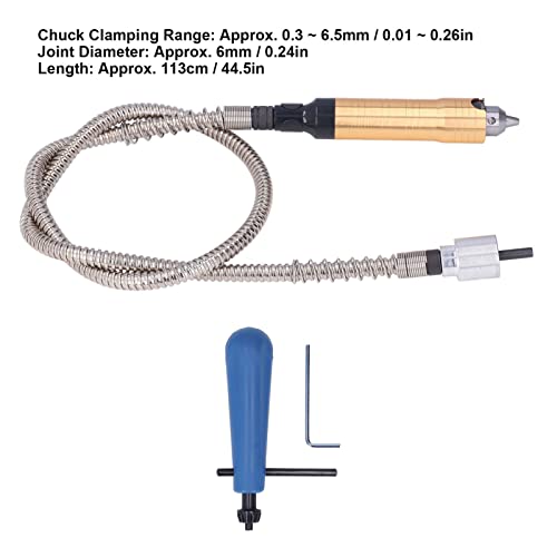 Professional Flex Shaft Extension Chuck 6mm Key Tool Adapter Flexible Attachment for Electric Drill Grinder Accessory