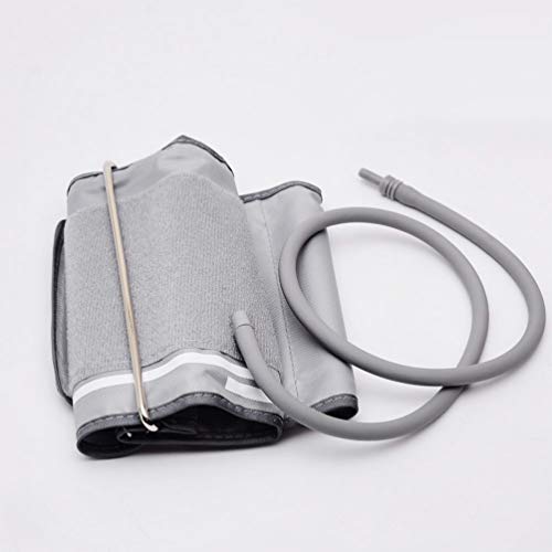 Blood Pressure Cuff Upper Arm Replacement Cuff 18.50 x 5.12 Inches for Blood Pressure Monitor Accessories 22-32 cm Arm Circumference Portable for Home and Family Silver Grey