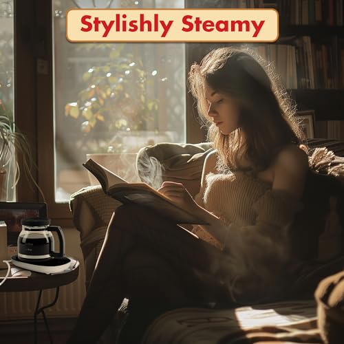 Funwares Cupa Joe Gift Set, 20 oz Glass Coffee Mug + Electric Mug Warmer Cupa Joe + Warmer
