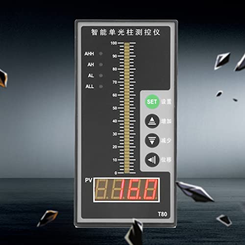 AC220V Liquid Sensor Level Indicator 4-20mA Intelligent Pressure Regulator for Liquids, High Precision Measurement, Light Column Level Indicator, T80