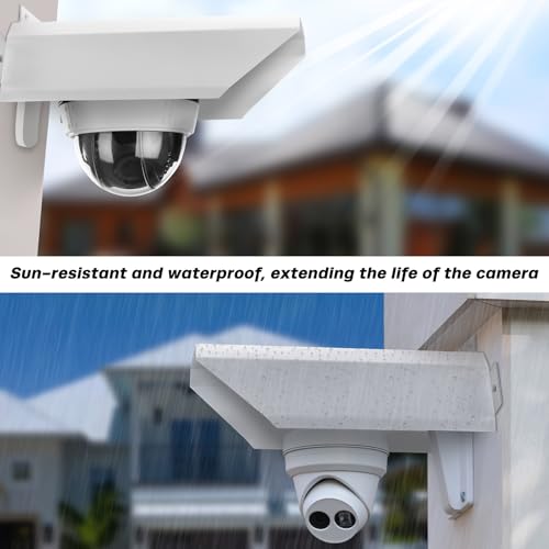 Moxweyeni 2 Pack Aluminum Camera Shield Waterproof Outdoor Sun Shade