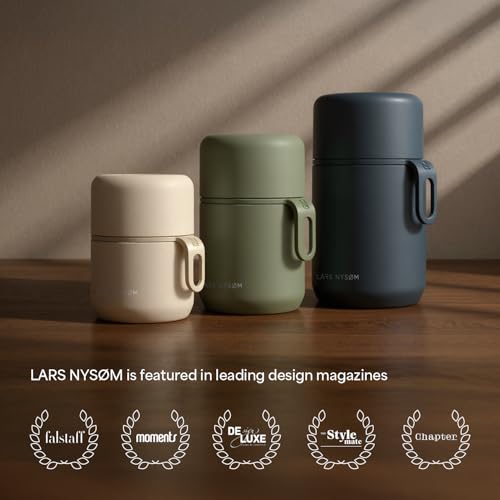 LARS NYSØM Stainless Steel Vacuum Insulated Food Jar 24oz Thermo Hot Food 23.7 Ounces