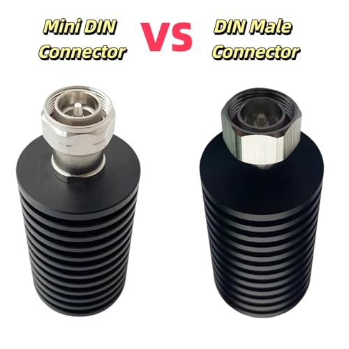 BECEN 50 W 50 Ohm Termination Load 4.3-10 Mini DIN Low VSWR 3GHz Load | 50W 4.3 10 50 ohm Dummy Load DC to 3GHz Dummy-last For Ham Radio vhf uhf Antenna Test 50W MINI DIN LOAD 3G