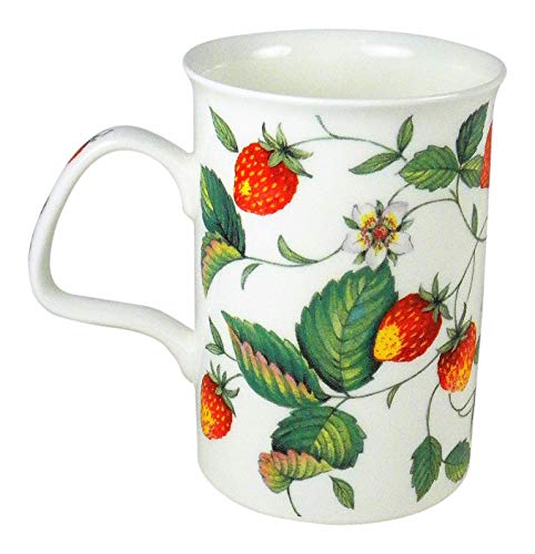 Roy Kirkham Alpine Strawberry Chintz Tea or Coffee Mug Fine Bone China England