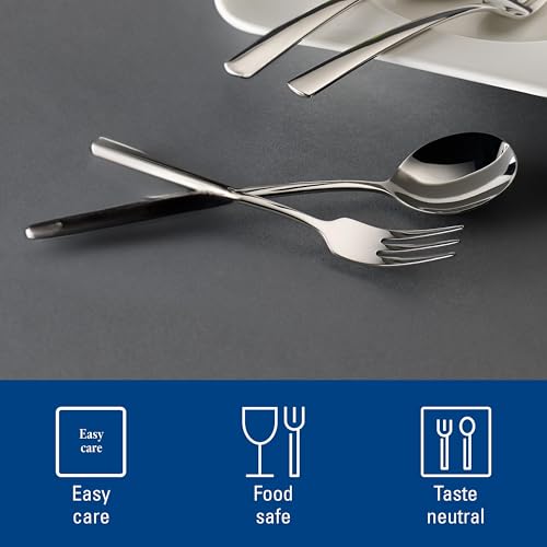Villeroy & Boch - Daily Line Specials Collection Spaghetti Set, 4 Piece Set., Cutlery Set Consisting of 2 Spoons and 2 Forks, 18/10 Stainless Steel, 10.5 x 2.75 x 1 in, Dishwasher Safe