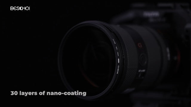 Beschoi 72mm Polarizer Filter 30 Layer Multi-Resistant Nano Coated Circular Polarizing Filter(CPL) with HD Optical Glass/Ultra Slim Frame, Reduce Glare/Enhance Contrast/Reduce Reflection
