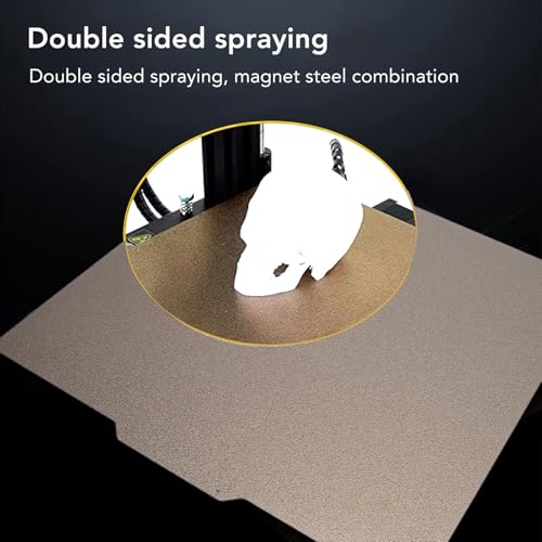 Double Sided Textured PEI Flexible Build Plate 330x330mm for ELEGOO for Neptune 3 Plus 3D Printer for Flsu XY for Troxy X3S X5SA X5SA Pro