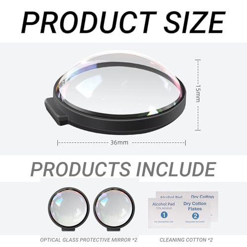 Lens Guards for Gopro MAX2, Lens Protector Cover for Go Pro MAX 2 Premium Combo Accessorie (Optical glass)