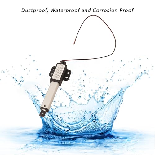 12V DC Miniature Linear Actuator 50mm Stroke 4mm/s Speed 150N Force Aluminium Alloy Electric Automotive Industry Stroke 50mm-4mm/s-150N