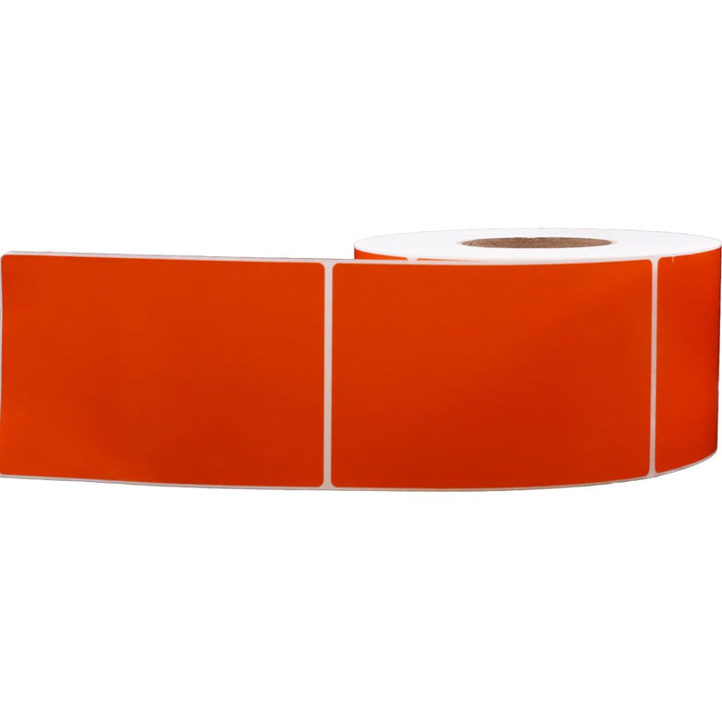 4 x 6 Thermal Transfer Orange Labels, 3″ Inch Core, 1000 Count - Label Paper for Thermal Printer Labels, Permanent Adhesive, Suitable for Various Industries
